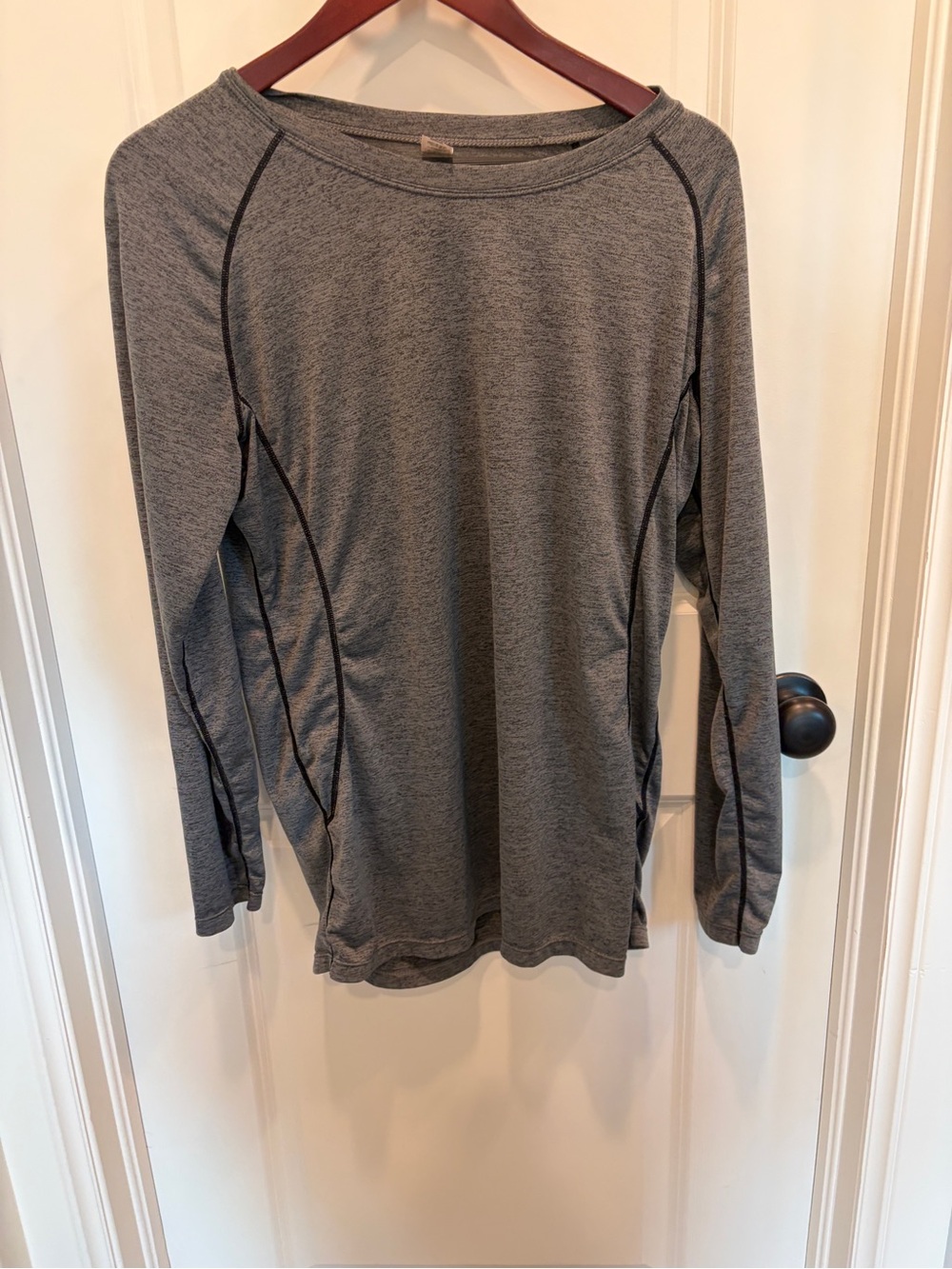 Women's Long-Sleeve Performance Top - Gray- US 2x